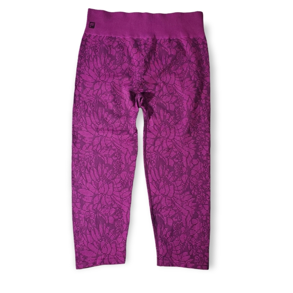 Fabletics Purple Patterned Leggings - image 2